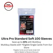 Ultra Pro Standard Soft 100 Penny Sleeves For Trading Cards