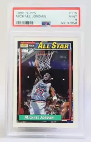 1992 Topps MICHAEL JORDAN #115 -MINT- PSA 9