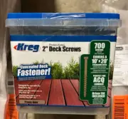 Kreg 2 in. #8 Square-Drive Pan-Head Protec-Kote Deck Screws (700-Count)