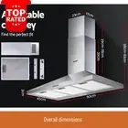 Devanti Range Hood Rangehood Kitchen Canopy Stainless Steel 900Mm 90Cm