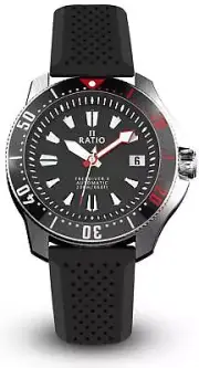 Ratio FreeDiver X Marine RTX001 Black With Black Ceramic Inlay Diver Men's Watch