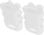 ULTECHNOVO 2pcs Model Ladder Suction Bracket Window Decorations Mini Props Mini Garden Ladder Wheel Bearings Garden Mini Ladder Replenishing Duster Head White