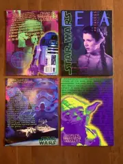 Lot Of 4 Star Wars Kids Folders R2D2 Leia Yoda Storm Trooper