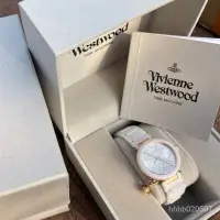 在飛比找蝦皮購物優惠-西太後手錶女陶瓷錶帶時尚白色女錶土星弔墜英國小衆品牌手錶