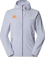 [THE NORTH FACE] Men's Ma Hooded Wind Graphic Jacket, Mystic Haze, XS