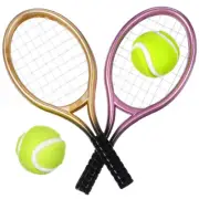 2 Sets Tennis Racket Model Functional Sports Table Centerpiece Baby