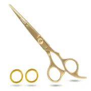 NIXCER PROFESSIONAL SERIES RAZOR EDGE HAIR CUTTING SCISSORS 6" GOLD