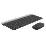 Logitech MK470 Black Slim Wireless Keyboard Mouse Combo Nano Receiver Plug&Play