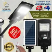 Leier LED Solar Street Light Motion Sensor Outdoor Garden Flood Wall Lamp Remote