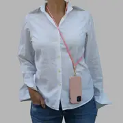 StylePro iPhone 12 Crossbody strap with iPhone case, Valencia Pink