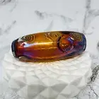 3.75" Handmade Thick Standing Cosmic Red Cannon Tobacco Smoking Bowl Glass Pipes