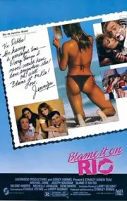 BLAME IT ON RIO ORIGINAL ROLLED 27x41 MOVIE POSTER 1984 MICHAEL CAINE DEMI MOORE