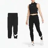 在飛比找遠傳friDay購物優惠-Nike 緊身褲 Graphic 女款 黑 白 高腰 吸濕排