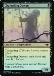 1x FOIL Changeling Outcast, Near Mint, English Magic, Modern Horizons, MTG