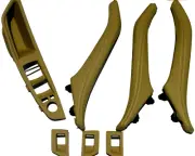 BMW F10 Closing Shell Power Window Trim Inner Door Handle Beige Leather Set 7