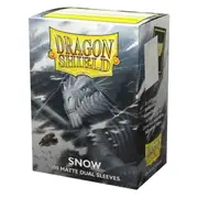 Dragon Shield 100ct Standard Dual Matte Snow White Mirin Sleeves