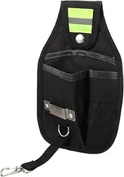 SHINEOFI Portable Tool Storage Bag for Men Multi Functional Waist Organizer with Reflective Strip Practical Electrician Tool Pouch Lightweight Design for Easy Carrying and Safe Storage
