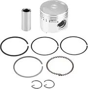 43mm Piston Rings Kit Assembly for GY6 Horizontal Engine Scooter Moped And Motorcycle Constructed Of Special Spring Steel Comes With Complete Set Of Piston Rings Fit For Most GY6