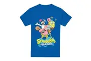 SpongeBob SquarePants Mens Group Shot T-Shirt (Royal Blue) - UTTV6640
