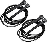 Sport Artwork Speed Jump Rope, 2.7 m Length, Black