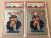 2020 Garbage Pail Kids Chrome SNOOTY SAM (PSA 9) & U.S. ARNIE (PSA 10) GPK