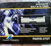 POWER ACOUSTIK DVD PLAYER BUILT IN TV TUNER PADVD-370T TOTALLY NEW IN BOX.