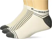 [BOSS] Men's 3-Pack Contrast Stripe Cotton Ankle Socks