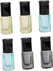 ELAYARD 6pcs Roller Bottles Leak Subpackaging Vials for Essential Oils Perfumes and Aromatherapy Portable Easy to Refill Mixed Colors