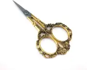 Vintage Europea Style Plum Blossom Needlework Embroidery Scissors (Gold)