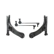 Trupro Front Lower Control Arm Sway Bar Link Kit for Toyota Prius NHW11R 01-03