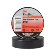 3M Temflex Friction Tape, 3/4 Inches X 60 Ft, 13 Mil, Black - 20 per CA