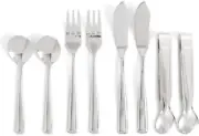 Stainless Steel Charcuterie Utensil Set of 8 Includes Forks Knives/Spreaders