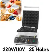 25 Holes New Commercial Nonstick Electric Dutch Pancake Baker Maker 220V/110V