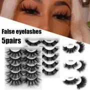 Fluffy False Eyelashes Long Lashes Cross Lash Extension Faux Mink Women