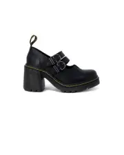 Dr. Martens Quad Retro Mary Jane Heels Buckle Detail Women Black Lace Ups