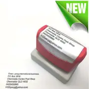 32mm x 67mm Personalised Custom Business Name Address Flash Stamp Self Inking