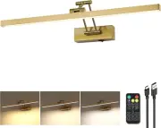 5W LED Wireless Picture Lights with Remote and Timer 23.6'' Inch Rechargeable Br
