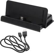 jojofuny Dock Charging Station Stand for OLED Fast Charging Dock USB C Portable Game Console Charger Black