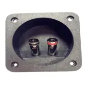 2 Way Speaker Terminals Box Square Spring Cup Connectors for Stereoes Systems