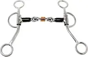 CHALLENGER Horse Sweet Iron Mouth Dog Bone Snaffle Bit w/Roller 35613