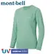 【Mont-Bell 日本 女 WICKRON ZEO 長袖排汗T恤《淺藍》】1104939/圓領長袖/休閒衫/防曬T恤