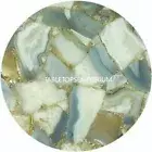 Agate Round Coffee Table Tops, Handmade Furniture, Agate Console Bar Table Decor