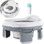 Foldable Portable Potty Training Seat for Toddler Kids Travel with Travel Bag and Storage Bag