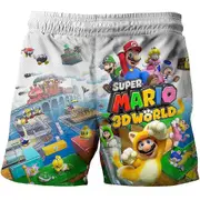 Kids Boys 3D Super Mario Bros Swim Shorts Swimming Trunks Summer Beach Holiday Pool Surf School Swimwear Super Mario B 9-10 Years