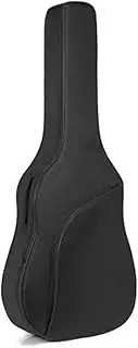 Guitar Bag Guitar Bag Fabric Color Bag Soft Bag Cotton Padded Backpack Perfect for Travelling(Black,40inch)