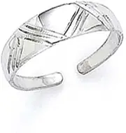 [JewelryWeb] 14ct White Gold toe ring