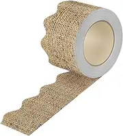 Yajuyi Bulletin Border Trim Stickers Wall Decor Multifunction Border Strips for Back to School, brown