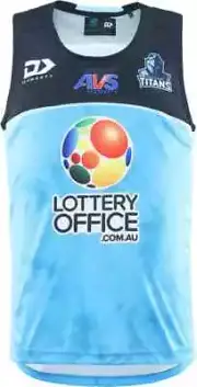 Gold Coast Titans 2025 NRL Mens Training Singlet Sizes S-7XL BNWT