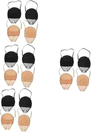[Baluue] 8pairs Breathable Skid Half Socks for High Heels Comfortable Seamless Forefoot Liner Socks Moisture-wicking Design for Wear Skin Tone