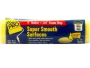 FoamPRO 19P Foam Paint Roller 9" x 1/4" Roller for Super Smooth Surfaces